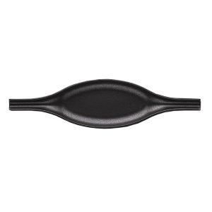 Wings Black porcelain plate oval 27cm x 7cm