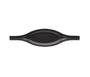 Wings Black porcelain plate oval 32cm x 8cm