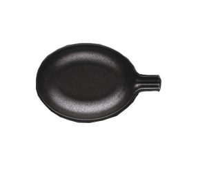 Wings Black porcelain bowl oval 13cm x 7,5cm