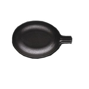 Wings Black porcelain bowl oval 13cm x 7,5cm