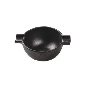 Wings Black porcelain bowl round 12cm x 8cm