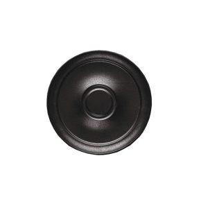 Wings Black porcelain saucer 15.4cm