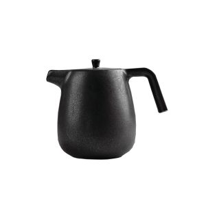 Wings Black porcelain tea pot 340cc