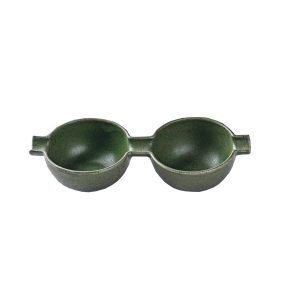 Μπωλάκι Πορσελάνης στρόγγυλο διπλό Wings Olive 23cm x 8cm