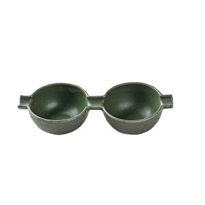 Μπωλάκι Πορσελάνης στρόγγυλο διπλό Wings Olive 23cm x 8cm