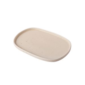 Flakes Vanilla porcelain oval platter 33.5x21.5cm