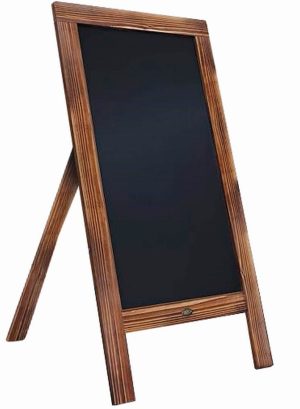 Chalk board single sided A - frame 50cm x 86cm Brown