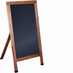 Chalk board single sided A - frame 50cm x 86cm wenge