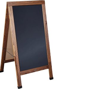 Πίνακας υγρής κιμωλίας διπλής όψης 50cm x 86cm καφέ