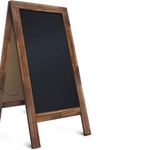 Πίνακας υγρής κιμωλίας διπλής όψης 50cm x 86cm Wenge