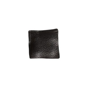Τετράγωνο πιάτο μελαμίνης μαύρο 30.3x30.3x3.9cm
