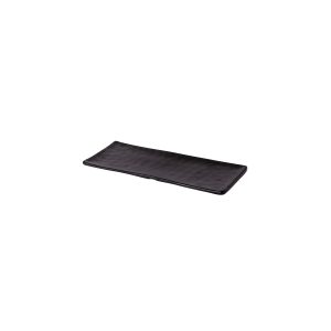 Πιατέλα ορθογώνια μελαμίνης μαύρη 28.6x11.2x1.7cm