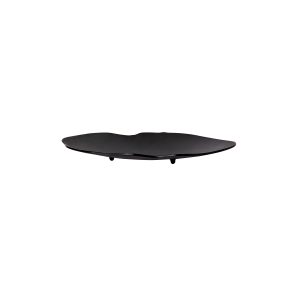 Irregular oval melamine platter black 55.8*30.8*5.6cm
