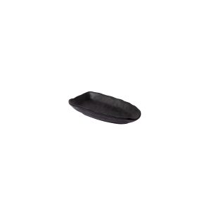 Πιατέλα μελαμίνης μαύρη 25.1x12.2x4cm