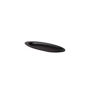 Oval melamine plate black 34*12.5*3cm