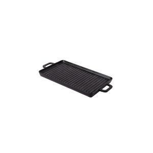 Πιατέλα grill μελαμίνης με 2 χερούλια μαύρο 29.5x24.5x15cm