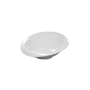 Πιατέλα οβάλ βαθιά μελαμίνης λευκή 31(30,5)x10,5x6,5cm